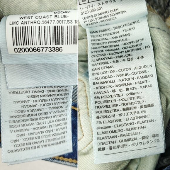 Levi's Made & Crafted 721 High Rise Skinny Jeans Japanese Denim "27x30" (26x30) - Picture 4 of 14